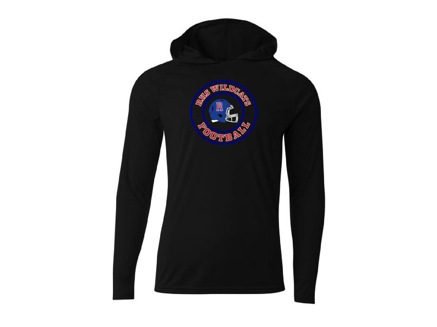 RHS Football Long Sleeve Hooded Performance Tee