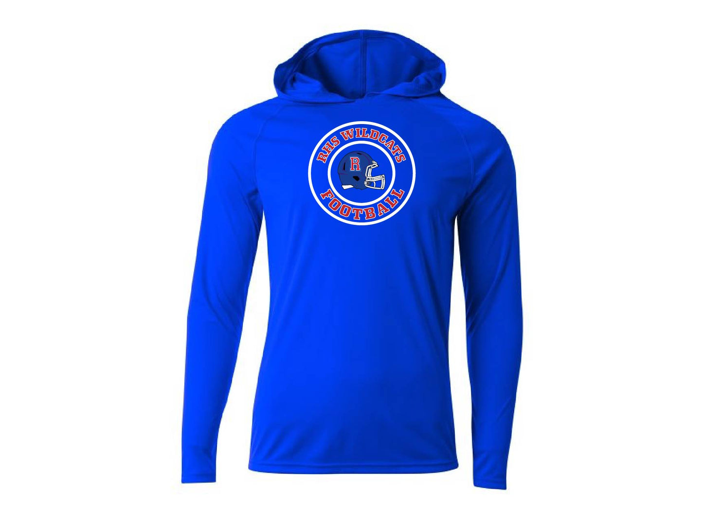 RHS Football Long Sleeve Hooded Performance Tee