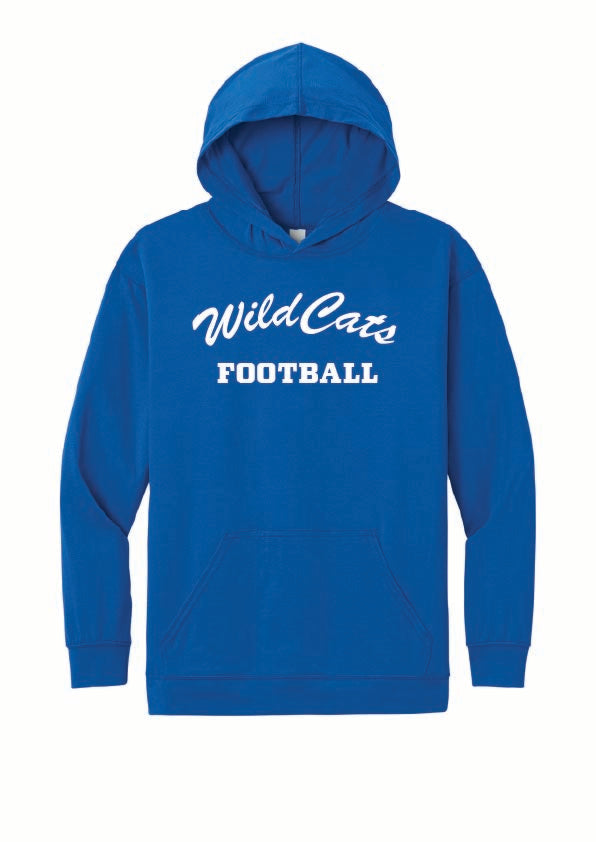 Wildcats Football Performance Long Sleeve Hooded Tee