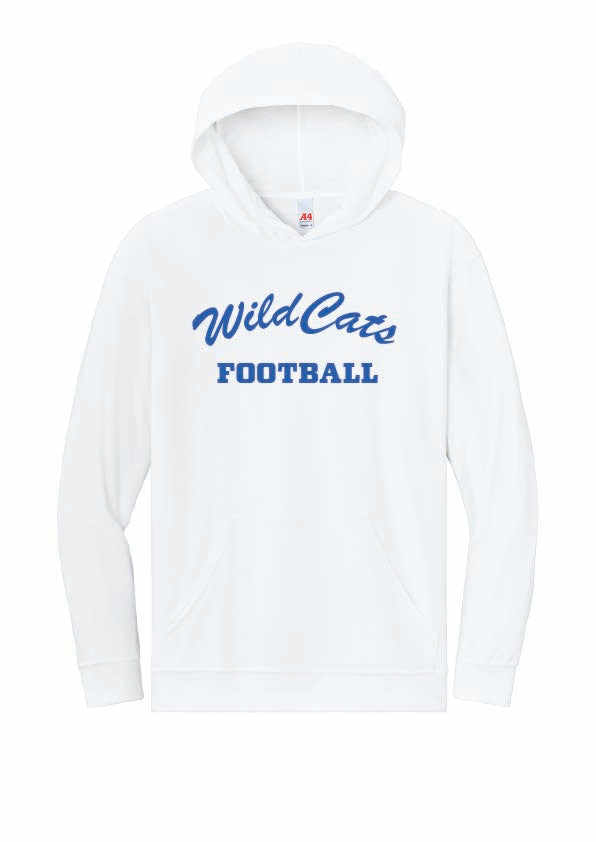 Wildcats Football Performance Long Sleeve Hooded Tee