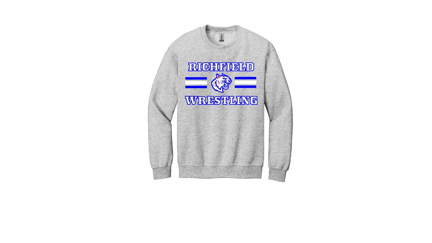 Wrestling Gildan Unisex Crewneck