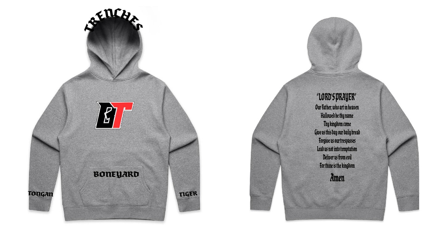 Boneyard's "The Lord's Prayer" Hoodie